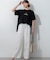 【一部予約】la maree オーバーサイズ ロゴ Tシャツ