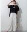 【一部予約】la maree オーバーサイズ ロゴ Tシャツ