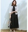ツイストコットンプレーティング ノースリーブ ワンピース