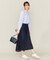【洗える】ライトオンスデニム マキシスカート