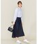 【洗える】ライトオンスデニム マキシスカート