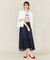 【洗える】ライトオンスデニム マキシスカート