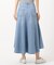【洗える】ライトオンスデニム マキシスカート