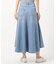 【洗える】ライトオンスデニム マキシスカート