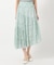 【洗える】シルクタッチプリント ギャザースカート