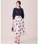 【NEWカラー追加！】ブーケフラワープリント ランダムタック スカート（KG22）