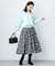 【NEWカラー追加！】ブーケフラワープリント ランダムタック スカート（KG22）