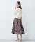 【NEWカラー追加！】ブーケフラワープリント ランダムタック スカート（KG22）