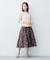 【NEWカラー追加！】ブーケフラワープリント ランダムタック スカート（KG22）
