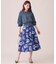 【NEWカラー追加！】ブーケフラワープリント ランダムタック スカート（KG22）