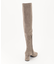 【マガジン掲載/22.5cm~24.5cm】ストレッチフェイクスウェード ロングブーツ（KJ44）