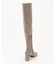 【マガジン掲載/22.5cm~24.5cm】ストレッチフェイクスウェード ロングブーツ（KJ44）