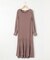 【洗える】シアースリーブティアード ニットワンピース