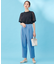 【洗える・WEB限定】ジョーゼットジャージーハイウエスト テーパード パンツ