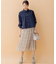 【WEB限定カラーあり】ツイードチェックチュールプリント スカート