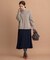 【洗える】ウールライクサキソニー プリーツスカート