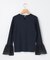 【KUMIKYOKU NAVY】レーススリーブ ニット