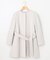 【ベルト付き】バックフリルノーカラーコート