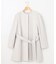 【ベルト付き】バックフリルノーカラーコート