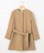 【ベルト付き】バックフリルノーカラーコート