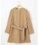 【ベルト付き】バックフリルノーカラーコート