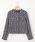 【パールボタン付き】マカロンツイード ジャケット