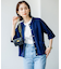 【WEB限定】ツィードニット 半袖ジャケット
