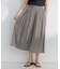【ウエストゴム・WEB限定】シアープリーツライクシフォン パンツ