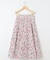 【23AW】フラワープリント ドラマティック スカート