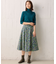 【23AW】フラワープリント ドラマティック スカート