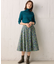 【23AW】フラワープリント ドラマティック スカート