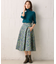【23AW】フラワープリント ドラマティック スカート