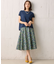 【23AW】フラワープリント ドラマティック スカート