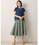【23AW】フラワープリント ドラマティック スカート