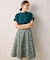【23AW】フラワープリント ドラマティック スカート