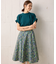 【23AW】フラワープリント ドラマティック スカート
