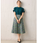 【23AW】フラワープリント ドラマティック スカート