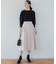 【洗える・4色展開】ウーステッドライクギャバ スカート