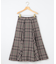 シアーツイルチェック フレアスカート