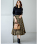 シアーツイルチェック フレアスカート