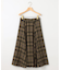 シアーツイルチェック フレアスカート
