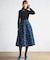 スターリットプリント タックフレアスカート