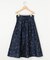スターリットプリント タックフレアスカート