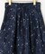 スターリットプリント タックフレアスカート