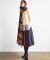 ジオメトリックフラワージャガード フレアスカート