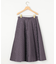 ジオメトリックフラワージャガード フレアスカート