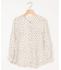 ドットジョーゼットプリント ブラウス