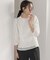 【WEB限定】フラワーレース ペプラムトップス