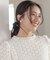 【WEB限定】フラワーレース ペプラムトップス