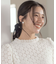 【WEB限定】フラワーレース ペプラムトップス